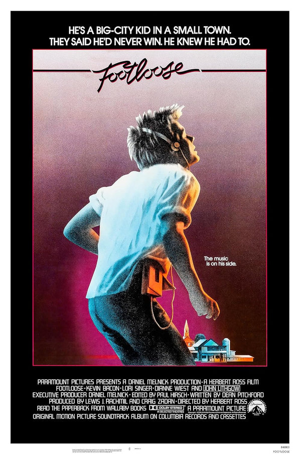 Footloose Movie Poster - Classic 80s Dance Film Artwork Movie Poster | Film Wall Art Print