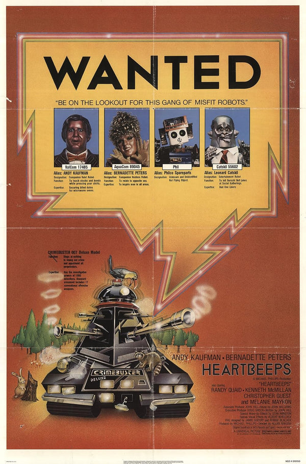 Heartbeeps (1981) - A Hilarious Sci-Fi Comedy Adventure! Movie Poster | Film Wall Art Print