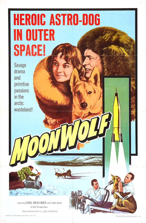 Moonwolf (1959) - Retro Sci-Fi Classic Movie Poster | Film Wall Art Print
