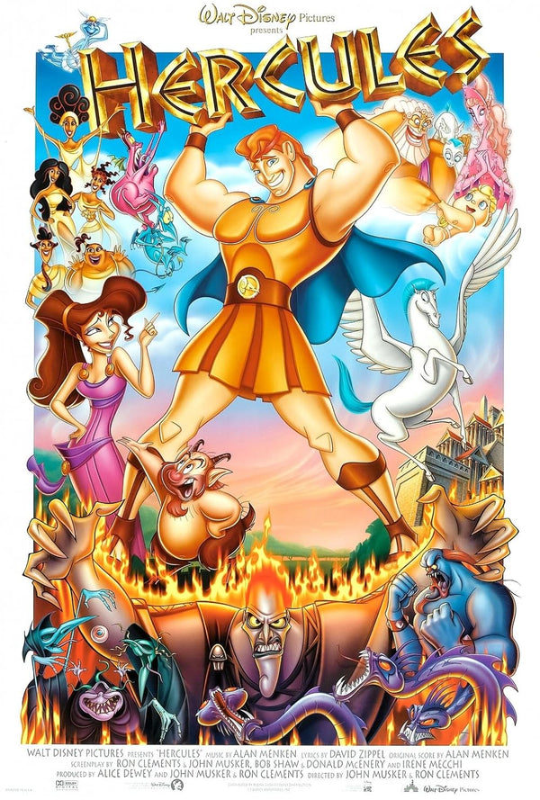 Hercules Movie Poster - Epic Action Adventure Film Artwork Movie Poster | Film Wall Art Print