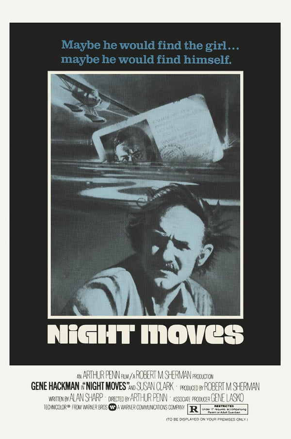 Night Moves (1975) - Crime Drama Mystery Movie Movie Poster | Film Wall Art Print