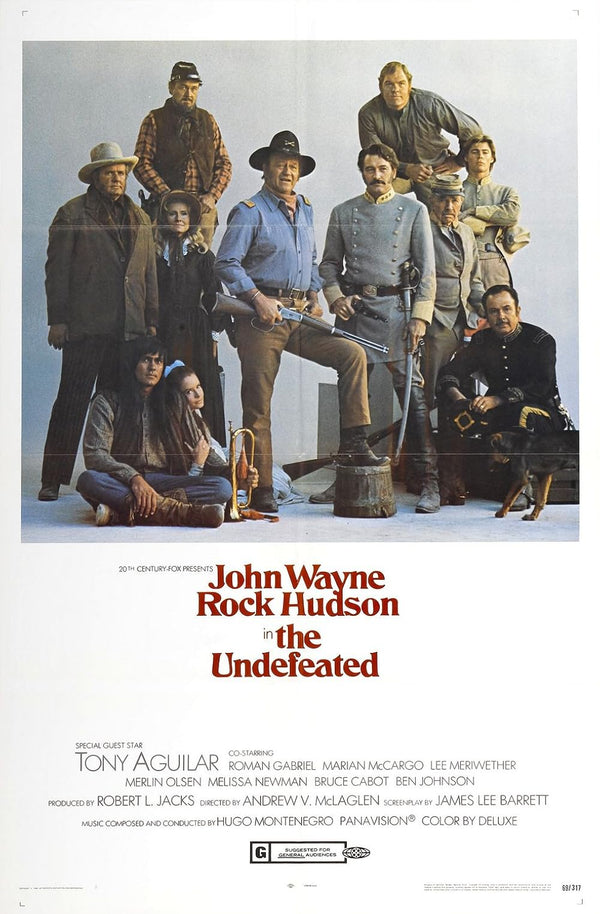 Undefeated (1969) - Action Adventure Drama Movie Poster Movie Poster | Film Wall Art Print