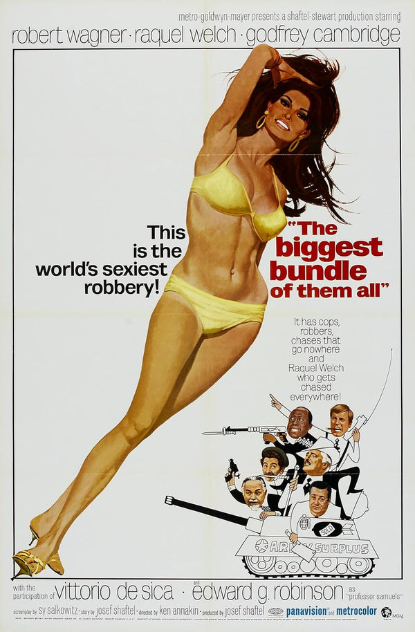 Biggest Bundle of Them All (1968) - Hilarious Crime Comedy Classic Movie Poster | Film Wall Art Print