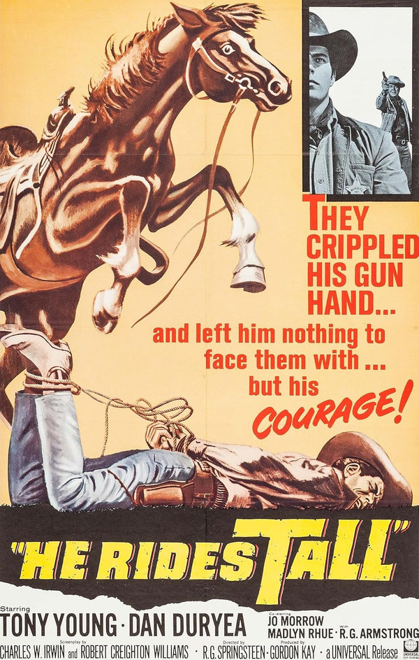 He Rides Tall (1964) – Classic Western Drama Movie Poster Movie Poster | Film Wall Art Print