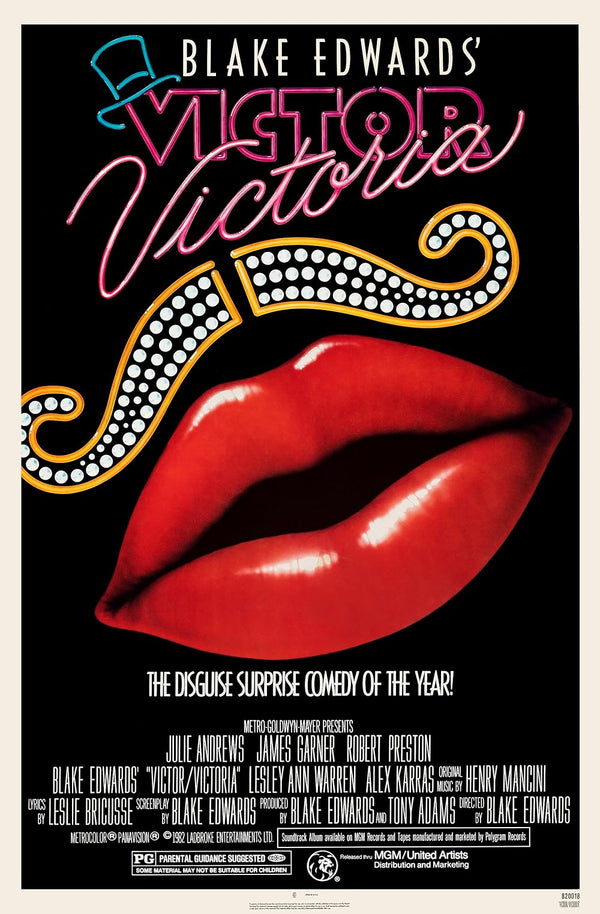 Victor Victoria (1982) - Classic Comedy Musical Romance Film Movie Poster | Film Wall Art Print