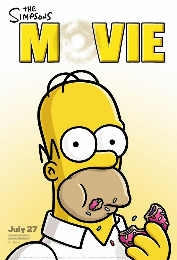 The Simpsons Movie (2007) - Animated Adventure Comedy Movie Poster | Film Wall Art Print