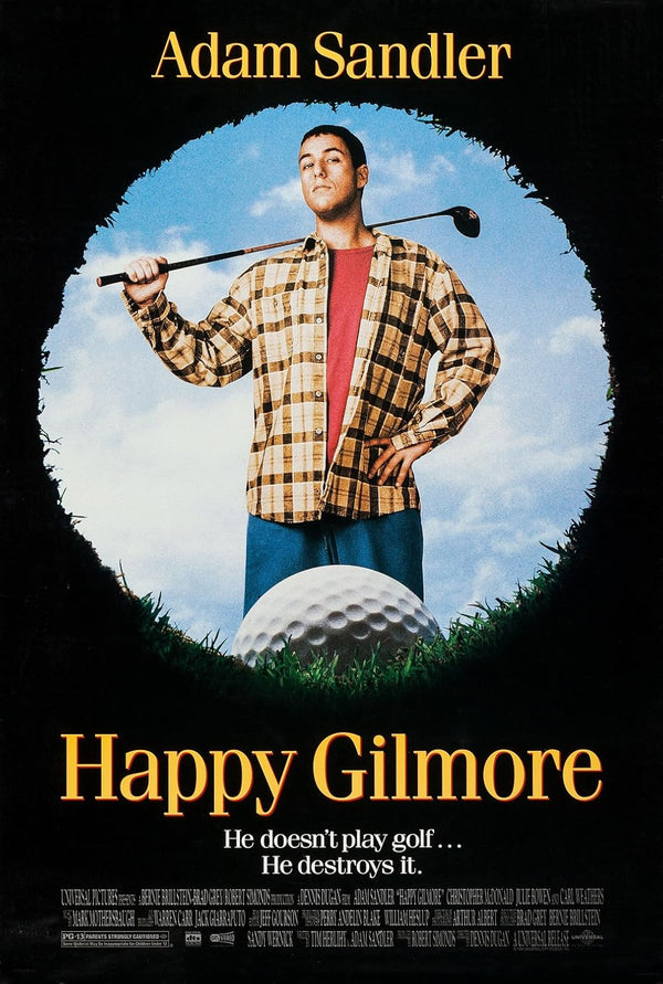 Happy Gilmore Movie Poster - Adam Sandler Comedy Classic Movie Poster | Film Wall Art Print