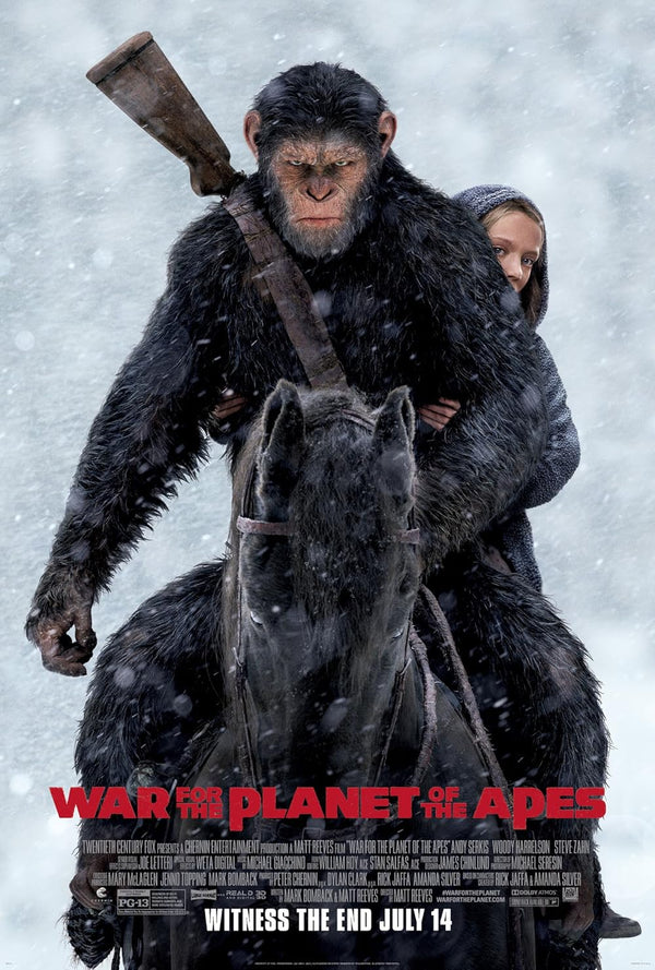 War for the Planet of the Apes 2017 - Action Adventure Movie Poster Movie Poster | Film Wall Art Print