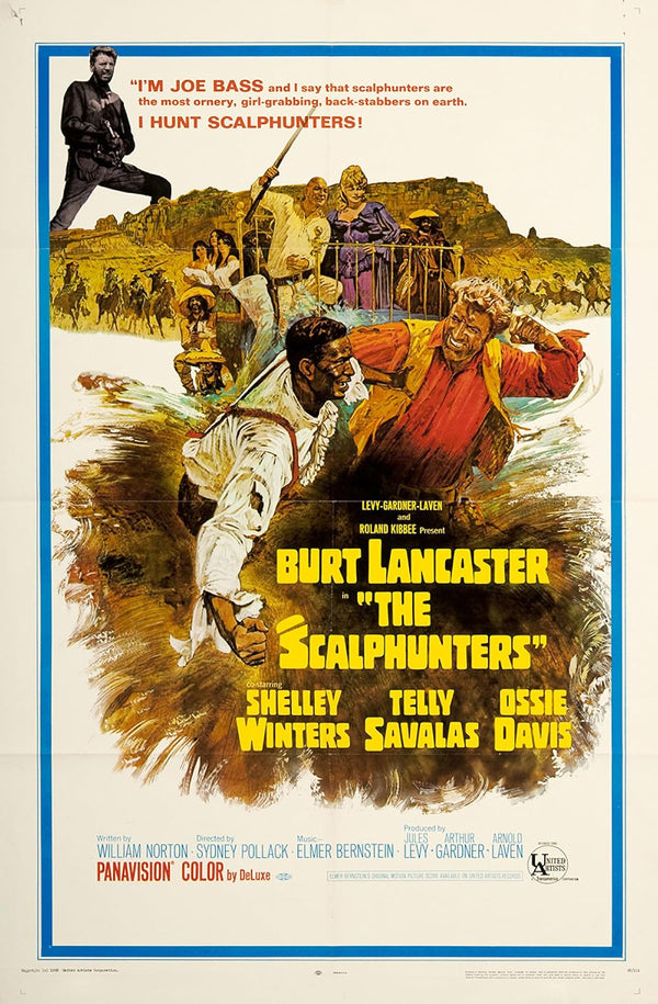 Scalphunters (1968) Movie Poster – Western Comedy Drama Movie Poster | Film Wall Art Print