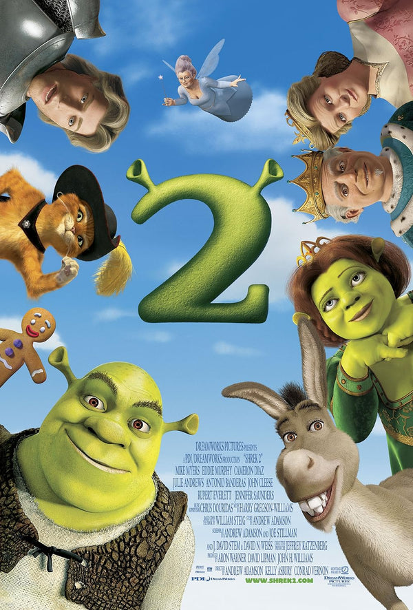Shrek 2 Movie Poster (2004) - Animation Adventure Comedy Movie Poster | Film Wall Art Print