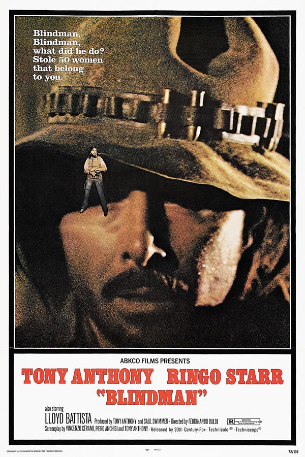 Blindman (1971) - Drama Western Movie Poster | Classic Film Art Movie Poster | Film Wall Art Print