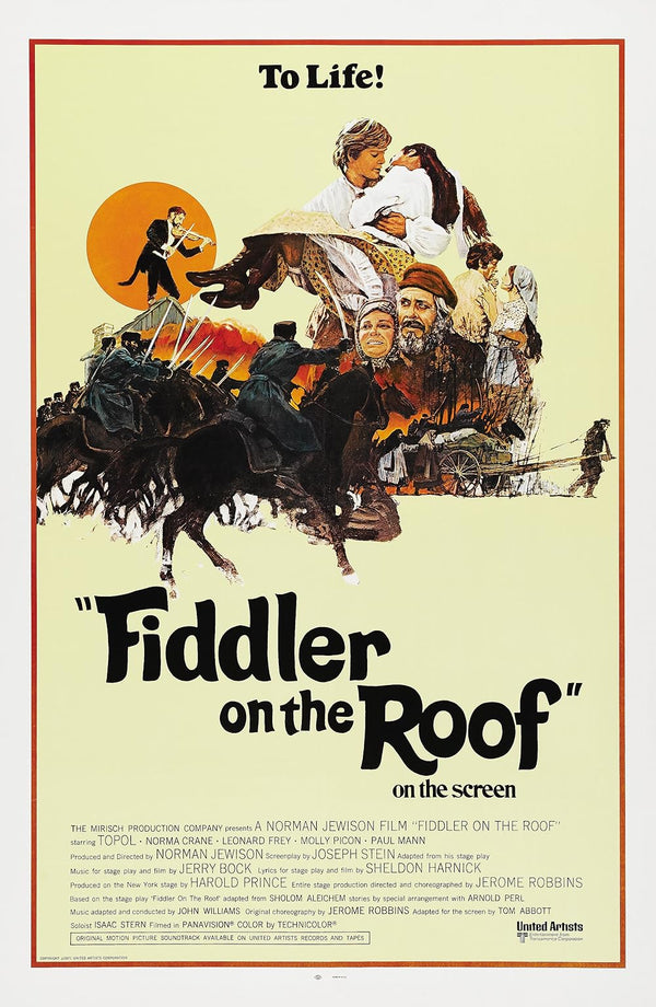 Fiddler On The Roof Movie Poster - Classic Musical Film Art Movie Poster | Film Wall Art Print