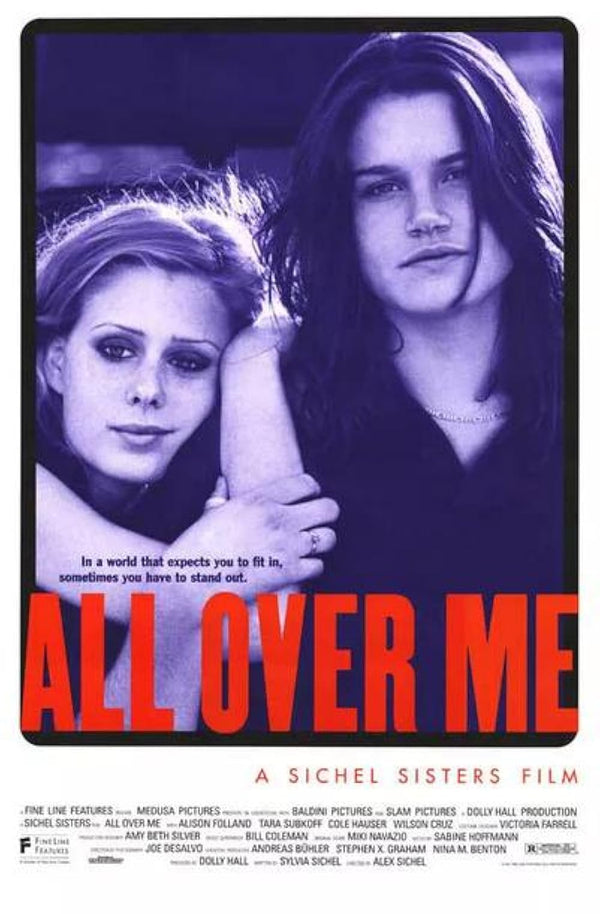 All Over Me Movie Poster - 1997 LGBTQ Drama Film Art Movie Poster | Film Wall Art Print