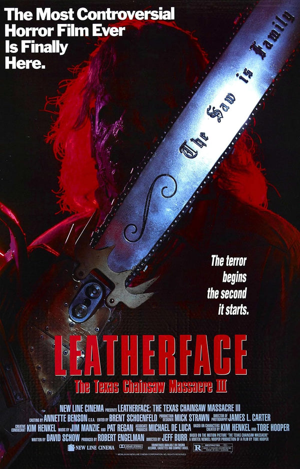 Leatherface: Texas Chainsaw Massacre III Movie Poster - Horror Film Art Movie Poster | Film Wall Art Print