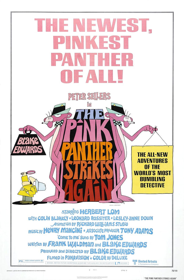 Pink Panther Strikes Again (1976) - Classic Comedy Crime Movie Poster Movie Poster | Film Wall Art Print