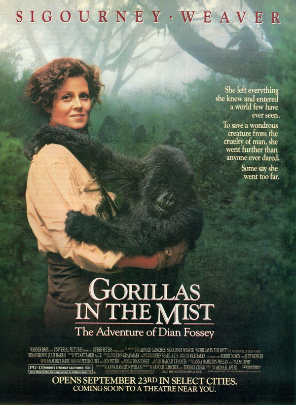 Gorillas in the Mist (1988) - Biography Drama Movie Movie Poster | Film Wall Art Print