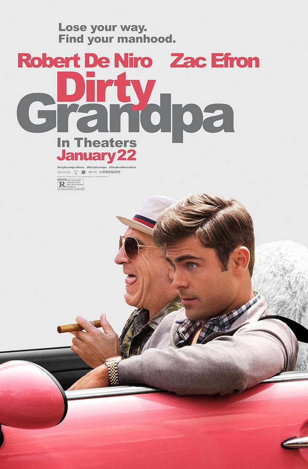 Dirty Grandpa (2016) Movie Poster - High Quality Print Movie Poster | Film Wall Art Print