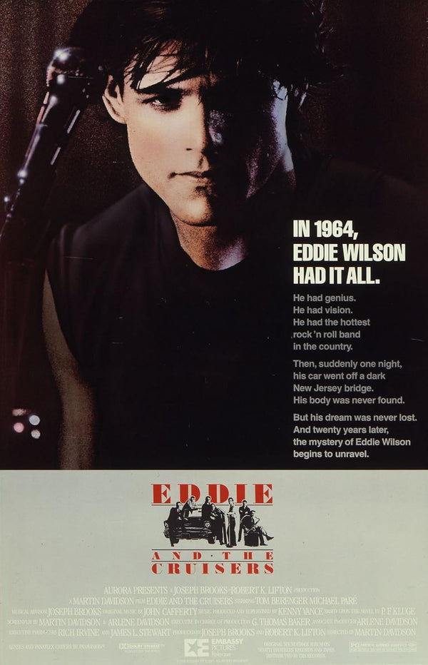 Eddie and the Cruisers (1983) - Drama, Music, Mystery Movie Poster Movie Poster | Film Wall Art Print