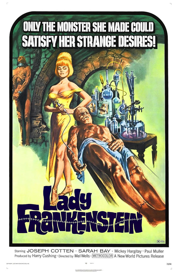 Lady Frankenstein 1971 Horror Movie Poster Movie Poster | Film Wall Art Print