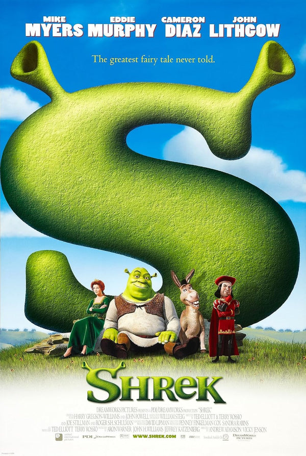 Shrek Movie Poster - DreamWorks Animated Classic Movie Poster | Film Wall Art Print