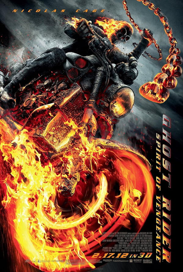 Ghost Rider: Spirit of Vengeance (2011) - Action Adventure Animation Poster Movie Poster | Film Wall Art Print
