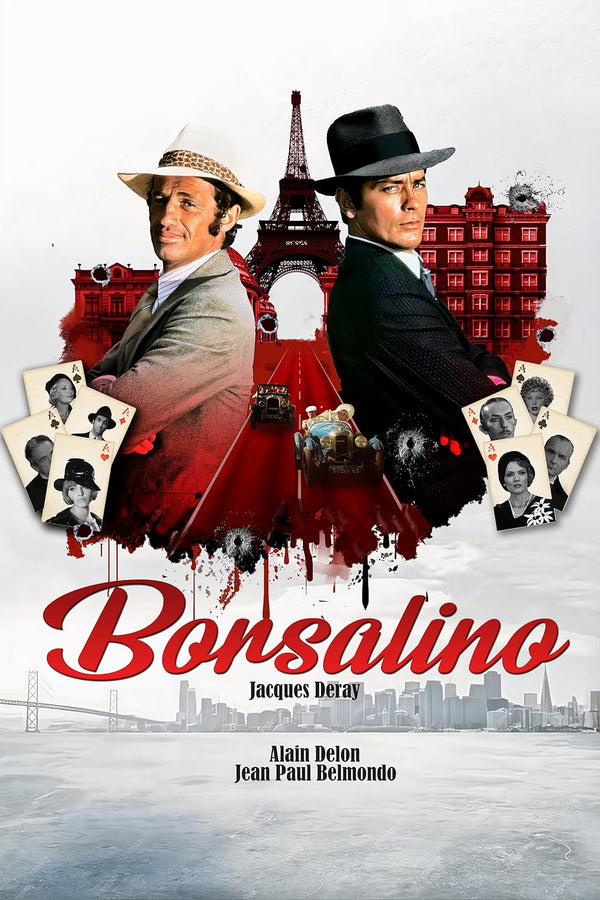 Borsalino (1970) - Classic French Crime Drama Poster Movie Poster | Film Wall Art Print