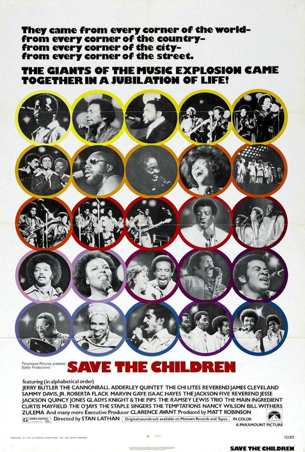 Save The Children 1973 Documentary Music Film Poster Movie Poster | Film Wall Art Print