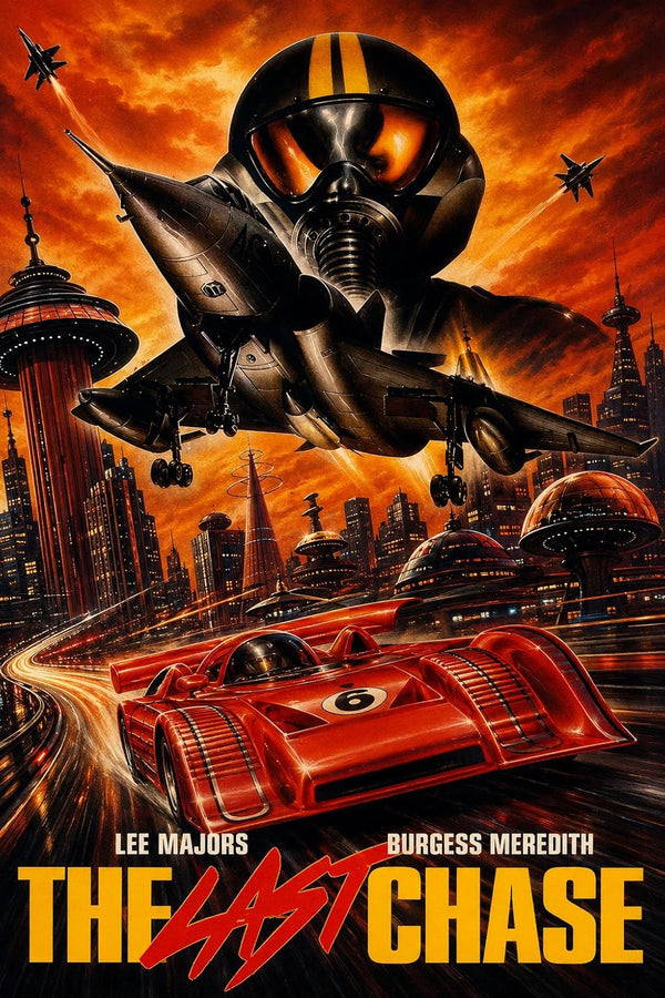 Last Chase (1981) - Action Adventure Sci-Fi Movie Poster Movie Poster | Film Wall Art Print