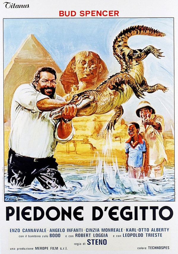 Flatfoot in Egypt (1980) - Action Comedy Crime Movie Poster Movie Poster | Film Wall Art Print