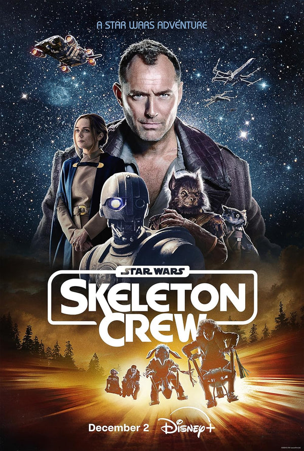 Skeleton Crew by Star Wars: Action-Packed Sci-Fi Adventure Movie Poster | Film Wall Art Print