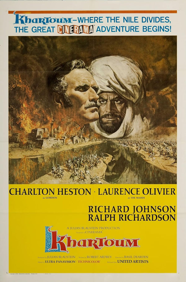 Khartoum (1966) - Epic Action Adventure Drama Movie Movie Poster | Film Wall Art Print