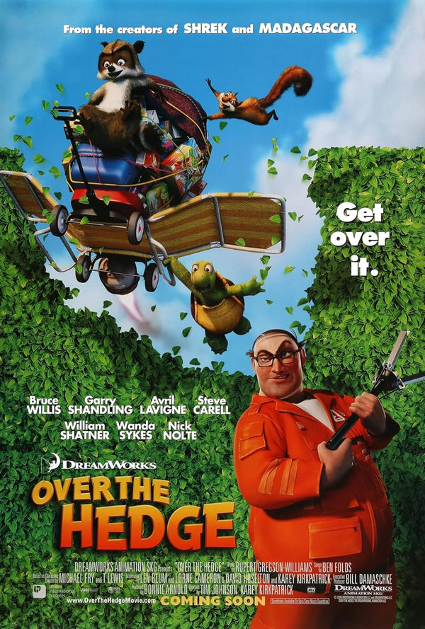 Over The Hedge (2006) - Animated Adventure Comedy for All Ages Movie Poster | Film Wall Art Print
