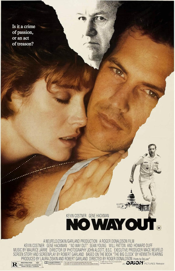 No Way Out (1987) – Action, Crime, Drama Movie Poster Movie Poster | Film Wall Art Print