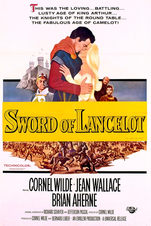 Lancelot & Guinevere (1963) - Action Adventure Fantasy Movie Poster Movie Poster | Film Wall Art Print