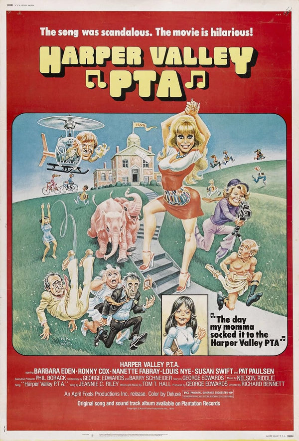 Harper Valley P.T.A. (1978) Comedy Poster – Classic Laughs Movie Poster | Film Wall Art Print