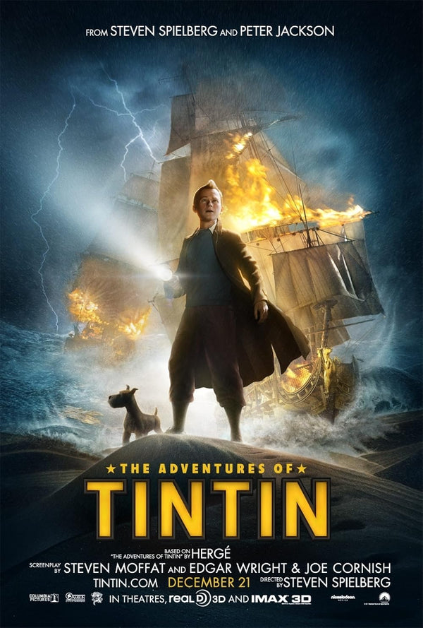 The Adventures of Tintin (2011) - Animation Action Adventure Movie Movie Poster | Film Wall Art Print