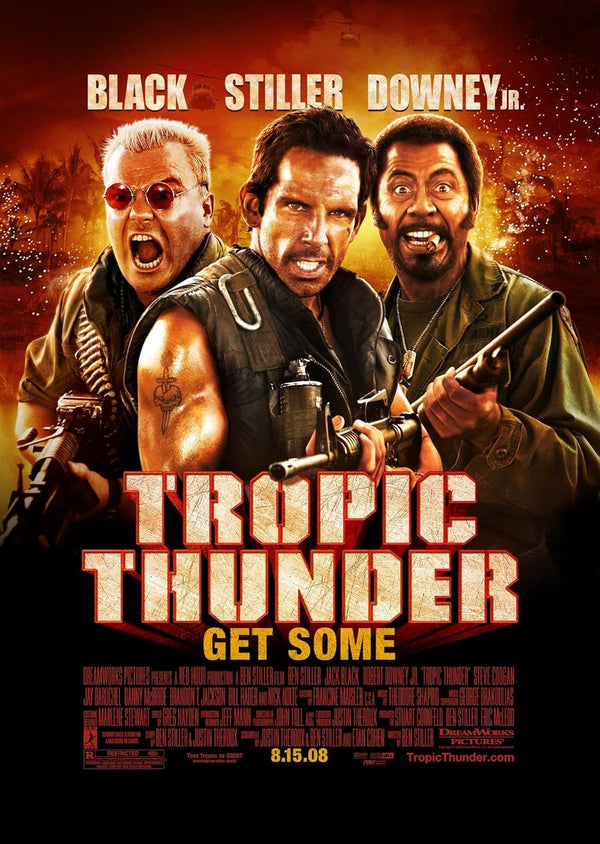 Tropic Thunder Movie Poster - Action Comedy Film Art Movie Poster | Film Wall Art Print