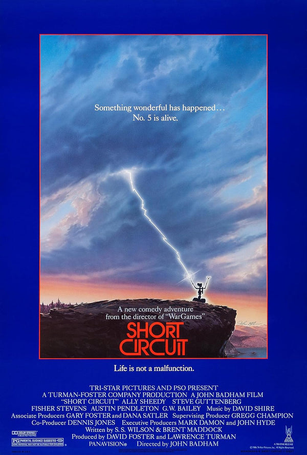 Short Circuit Movie Poster - Classic 1986 Sci-Fi Comedy Film Art Movie Poster | Film Wall Art Print