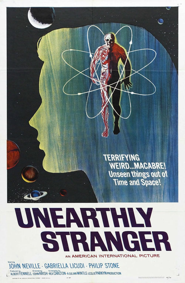 Unearthly Stranger (1963) - Classic Horror Sci-Fi Thriller Movie Poster | Film Wall Art Print
