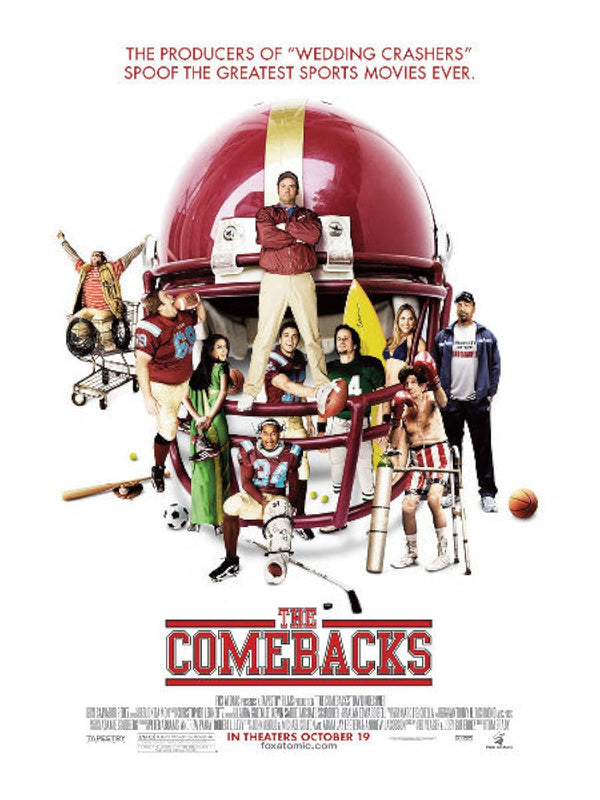 Comebacks (2007) Movie Poster – Comedy Sport Film Movie Poster | Film Wall Art Print