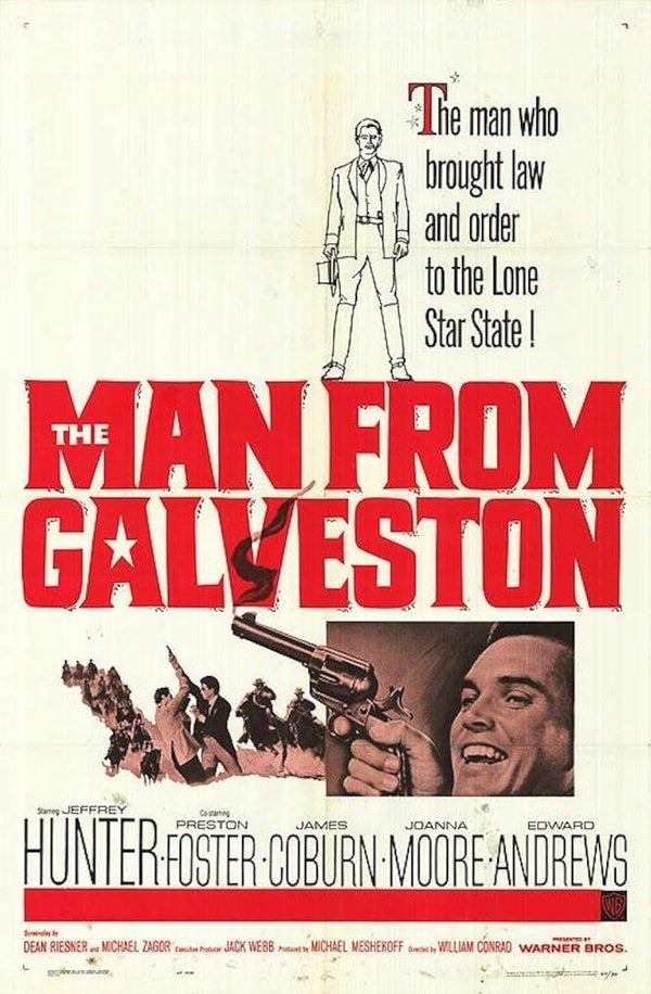 Man From Galveston (1963) Western Movie Poster Movie Poster | Film Wall Art Print