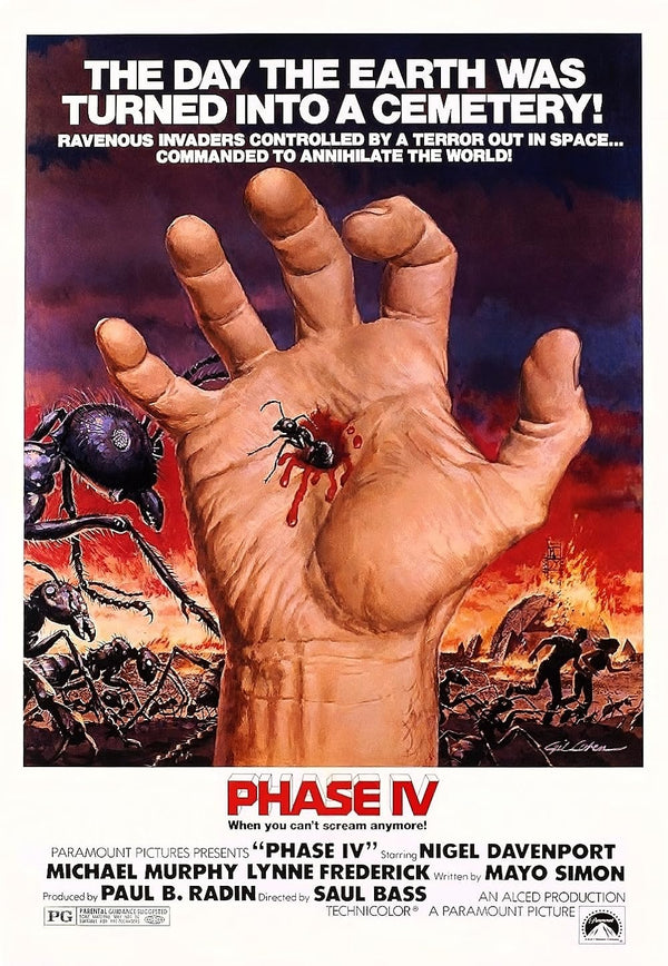 Phase IV (1974) - Ants vs. Humans Sci-Fi Horror Thriller Movie Poster | Film Wall Art Print
