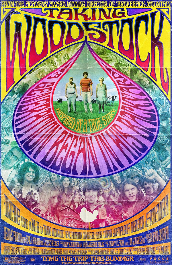 Taking Woodstock (2009) - Biography Comedy Drama Movie Poster Movie Poster | Film Wall Art Print