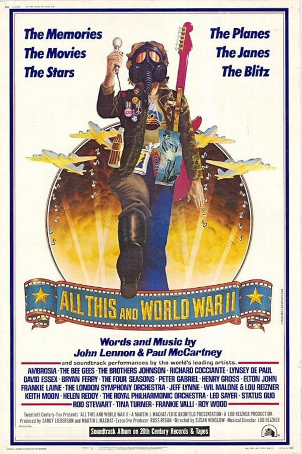 All This & WWII (1976) – Historical Music Documentary Movie Poster | Film Wall Art Print
