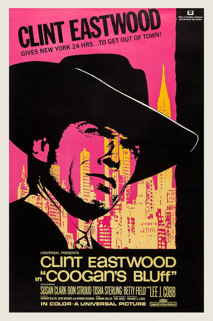 Coogans Grosser Bluff (1968) Action Crime Thriller Poster - Premium Movie Poster