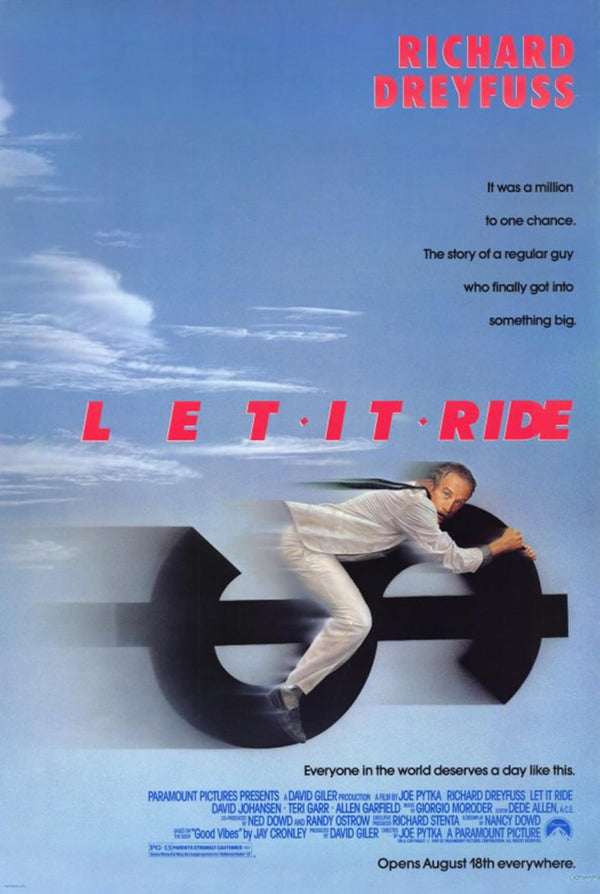 Let It Ride (1989) - Action Comedy Movie Poster Movie Poster | Film Wall Art Print
