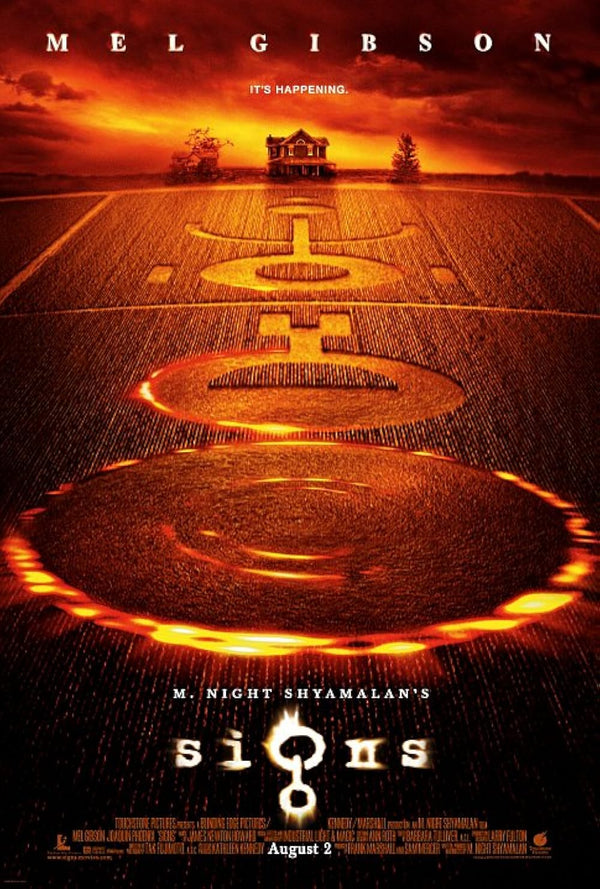Signs Movie Poster - M. Night Shyamalan Sci-Fi Thriller Movie Poster | Film Wall Art Print