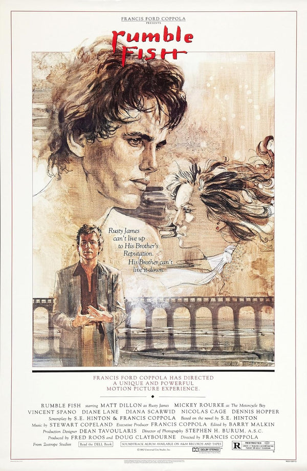 Rumble Fish (1983) - Crime Drama Romance Movie Poster Movie Poster | Film Wall Art Print