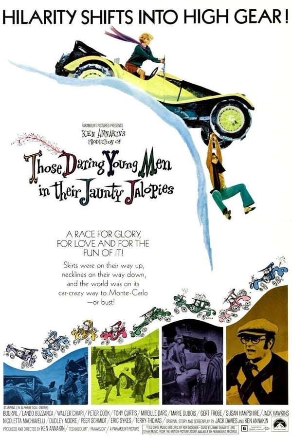 Those Daring Young Men in Jaunty Jalopies (1969) Action Comedy Romance Movie Poster | Film Wall Art Print