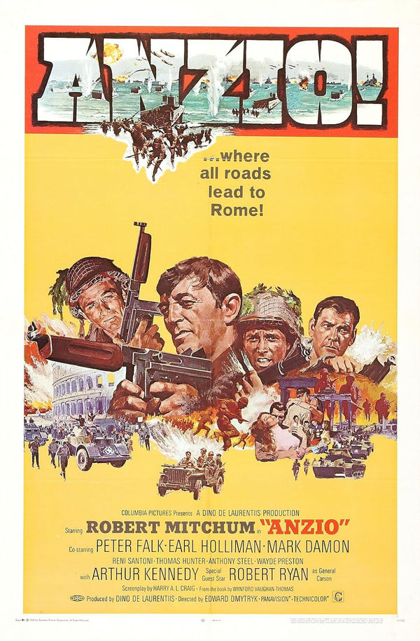 Anzio (1968) Movie Poster – Historical War Drama Film Movie Poster | Film Wall Art Print